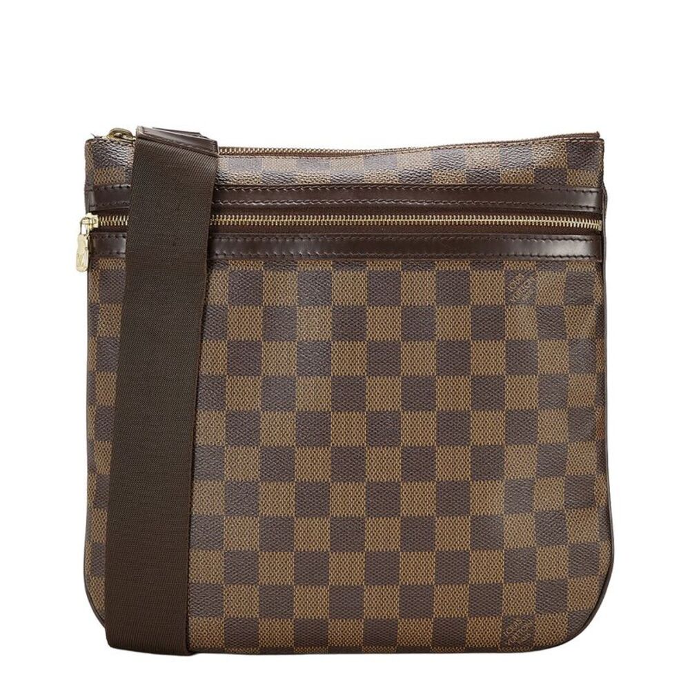 Louis Vuitton Brown Damier Ebene Coated Canvas Pochette Bosphore